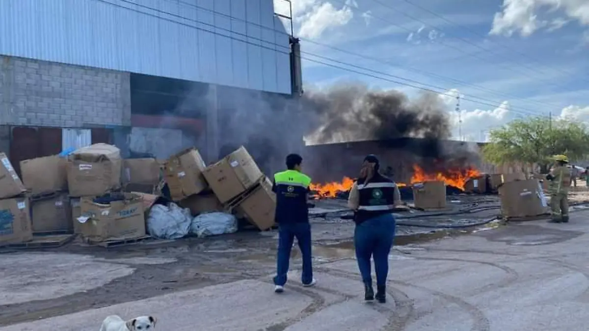 Incendio en Villa de Pozos